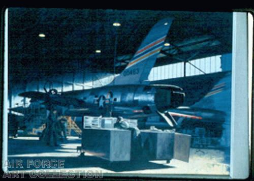 F-105 MAINTENANCE - BITBURG, GERMANY